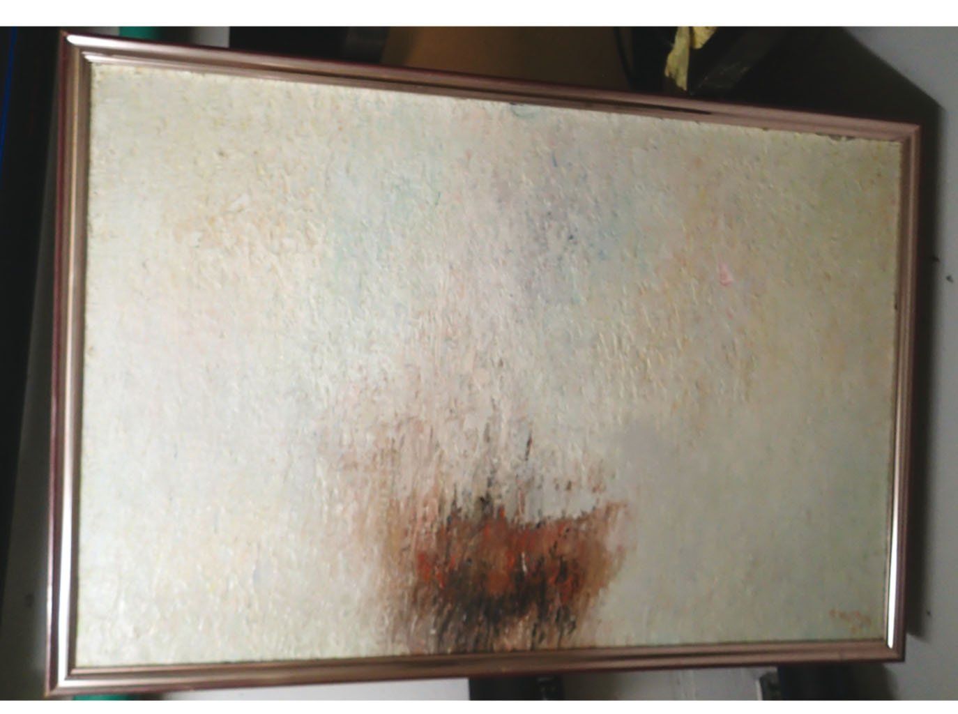 Dipinti: Tableau P. Matthey , art abstrait, signé, 67' – Usato da Carouge GE venduto da Gwendoline2016