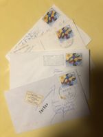 4 Globibriefmarken