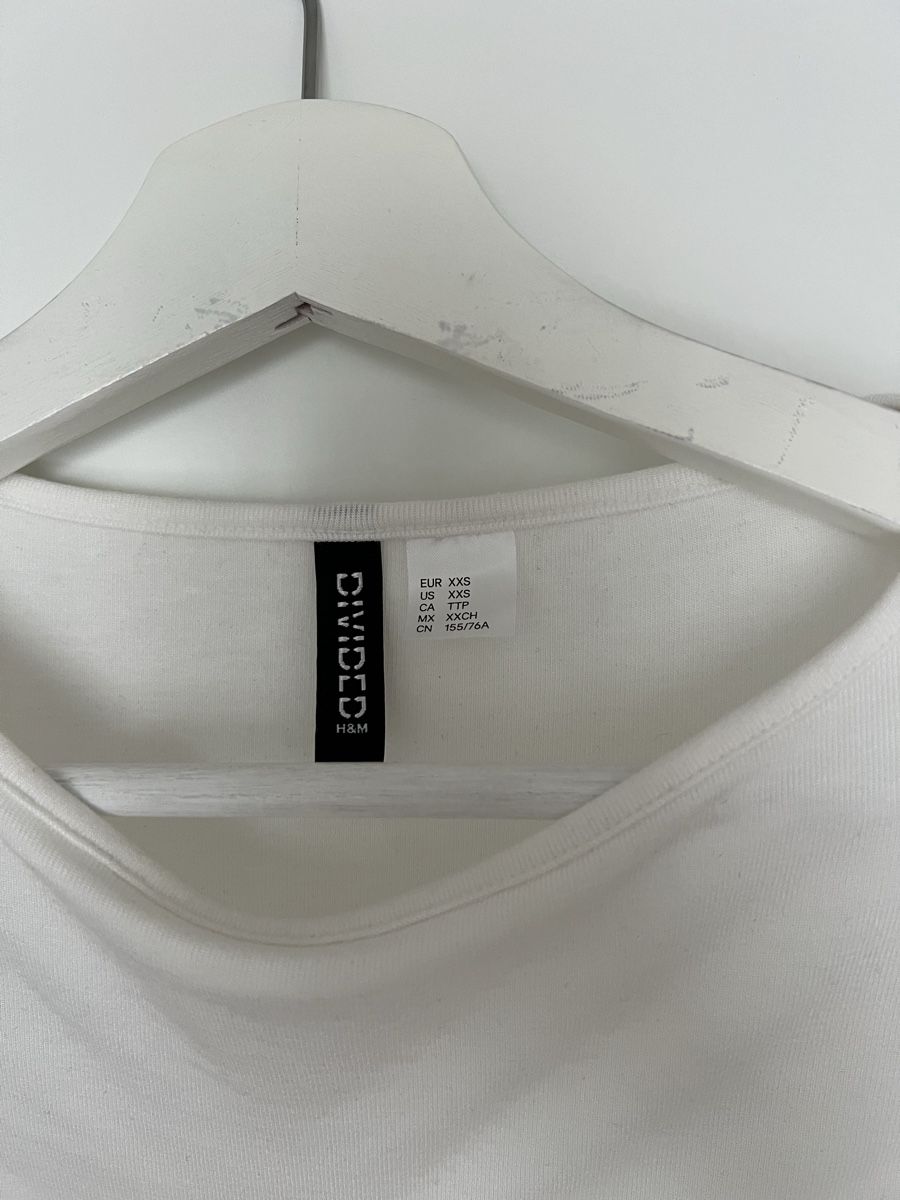 H&M Top: H&M Divided Oberteil, Weiss, XXS – Nuovo (secondo la descrizione) da Zürich venduto da anna_ri 1