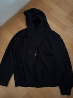 Schwarzer Basic Hoodie von H&M mit Backprint (selbstgemacht)