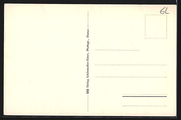 Cartoline postali: AK Mollis, Teilansicht mit Kirche – Usato da Berlin venduto da bartko-reher 1