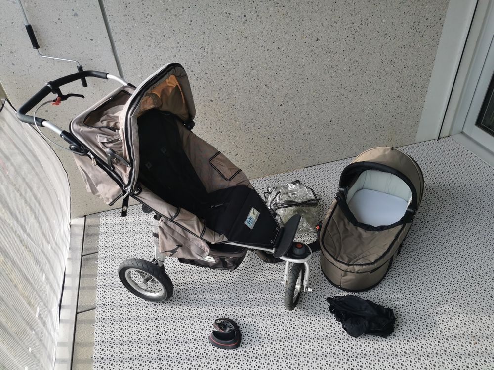 Poussette 3 En 1 Baloveby - Nacelle, Siège Auto Et Sport Jusqu'à 26kg - Noir