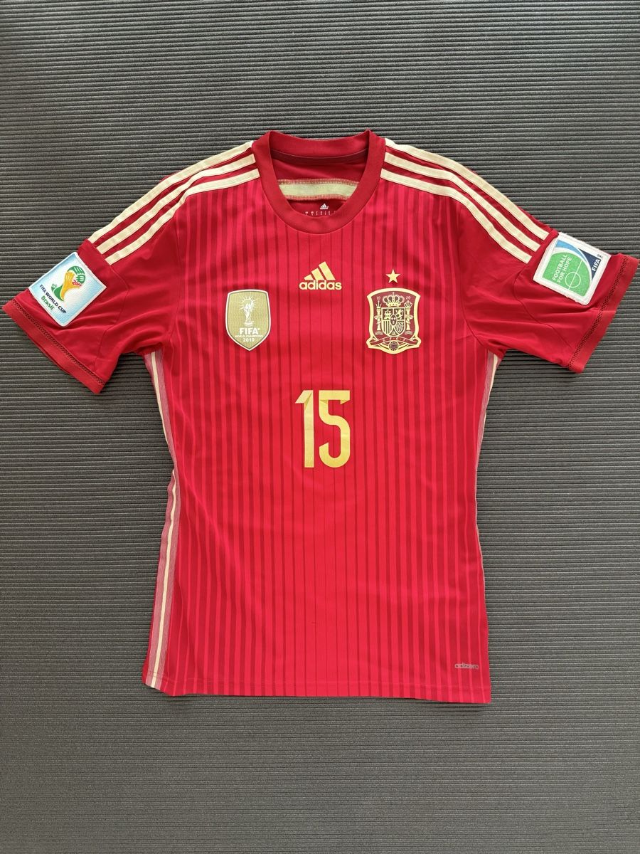 Adidas Canottiere & Pantaloni: Ramos Spanien 2014 WM Trikot Grösse S – Usato da Interlaken venduto da luc_25kp 1