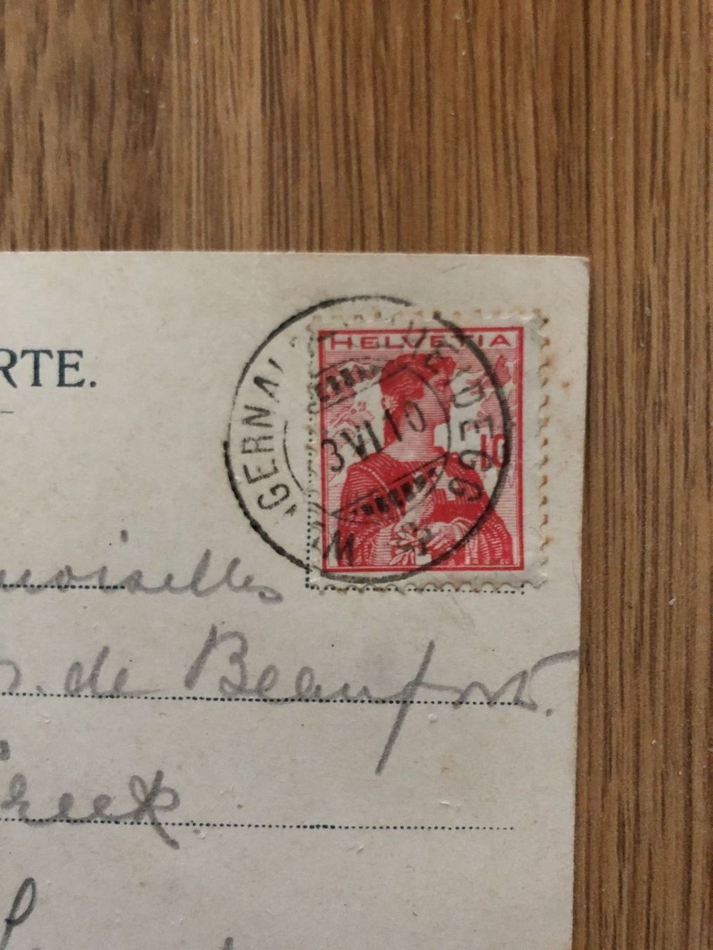 Cartoline postali: Ansichtskarte 3.VI.10 Wegernalp-Scheidegg – Usato da Landquart venduto da interesse63 2