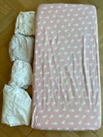 Babymatratze 60x120cm, 4 Bettlaken, 2 Matratzenschoner