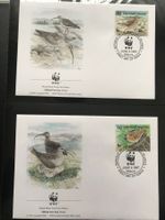 WWF Marschall Inseln 1997 Borstenbrachvogel Satz Ersttagsbr.