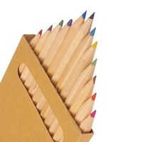 Farbstift, Buntstift -Quadrat- Set 12Stk