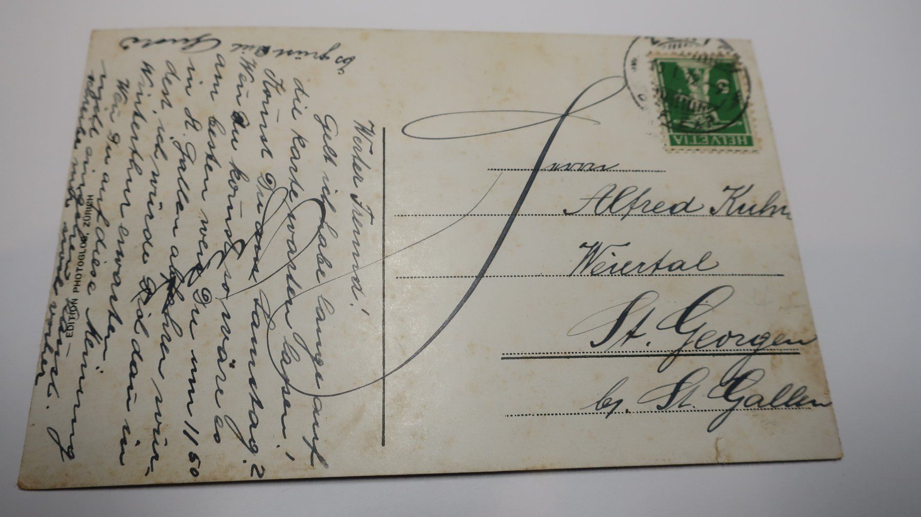 Ansichtskarten: Zürich - Hardturm N°4319  1912 – Defekt aus Cormoret von Pascalll2001 4