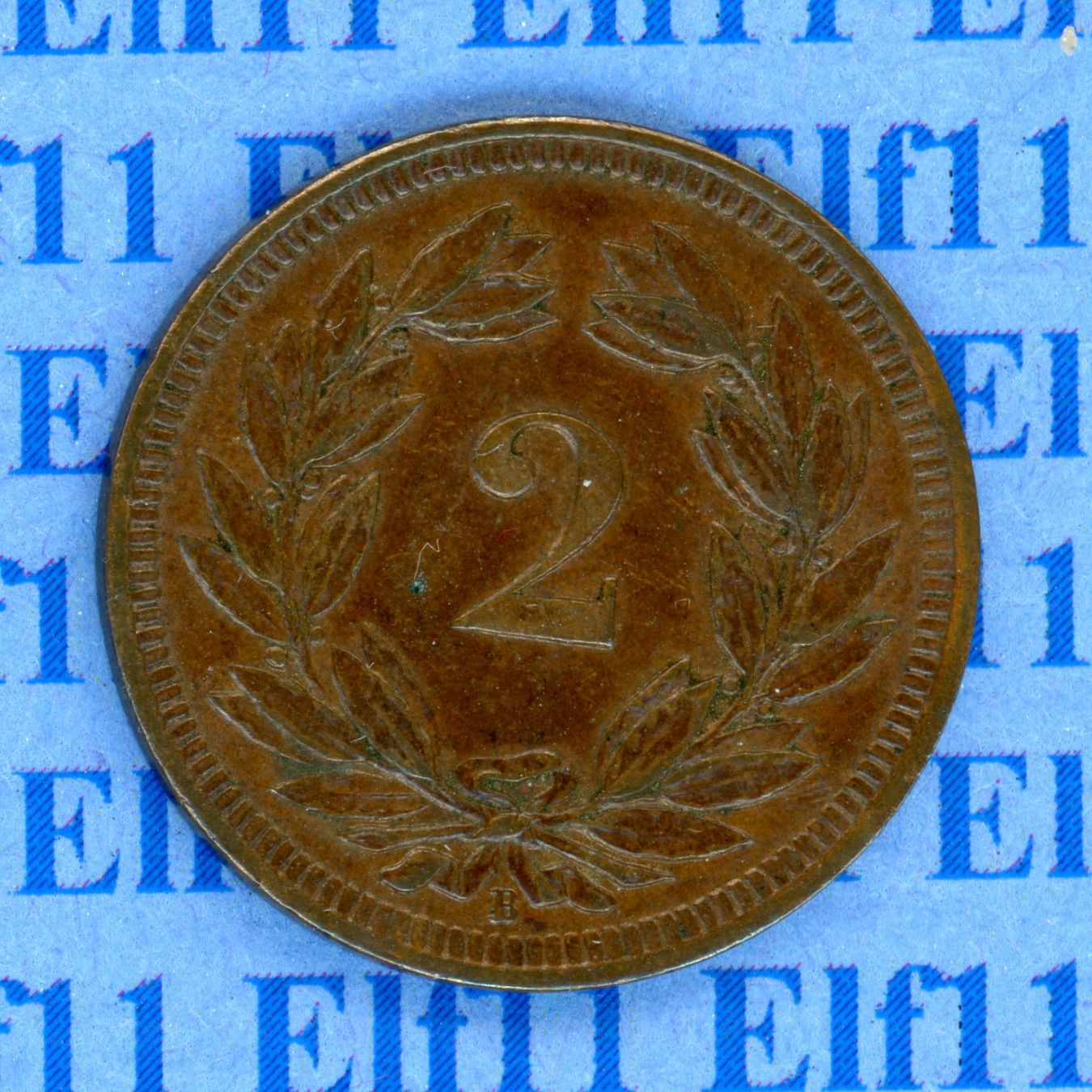 Tutti le monete: CHF___0.02 1893 vz-unz 2 Rappen – Usato da Widnau venduto da Elf11 1