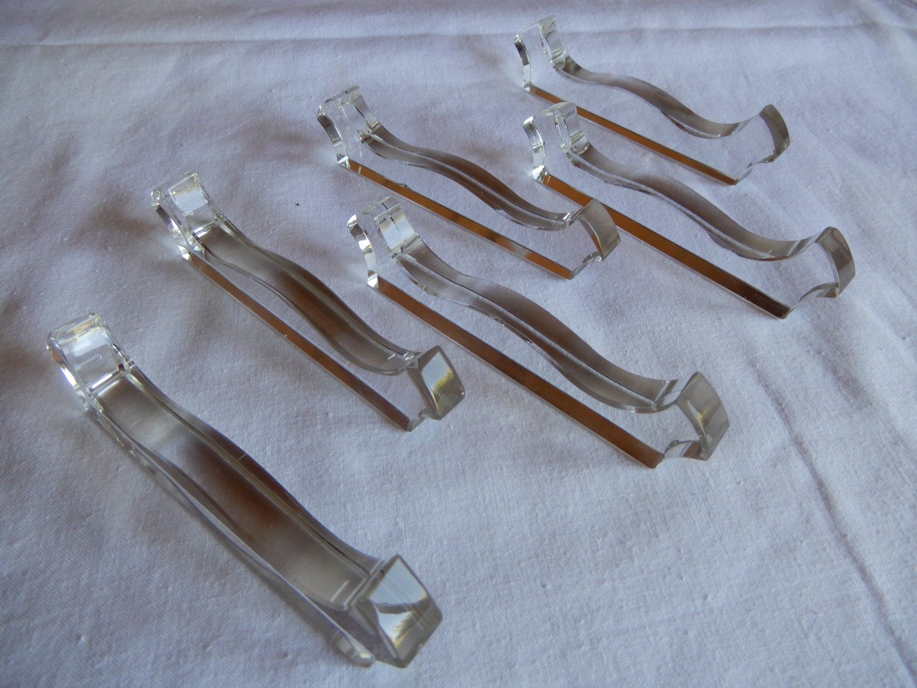 Tutte le decorazioni: 6 Messerbänke aus Glas oder Kristall – Usato da Senèdes venduto da tintinette43 1