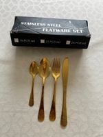 Goldfarbiges Besteckset Stainless Steel 24er Set 🍟 Perfe...