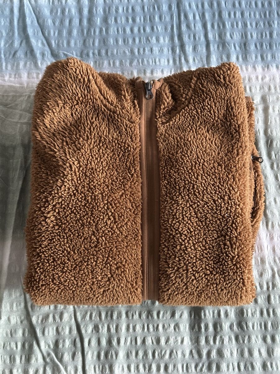 C&A Giacche: Braune Übergangsjacke Lammfelloptik – Usato da Zürich venduto da Rilt 2