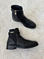 Tommy Hilfiger Stiefeletten schwarz Leder gebraucht Gr. 40