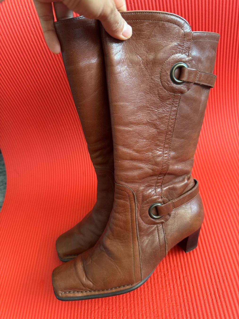 Damenschuhe: Vintage Y2K Damen Echt Leder Stiefelette Braun Gr 35 – Gebraucht aus Frenkendorf von Style365 3