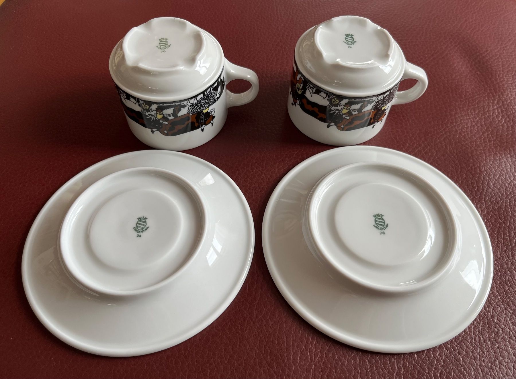 Tassen: Kaffeetassen Appenzellermotiv Langenthal Schweiz – Gebraucht aus Zürich von Capreola 1