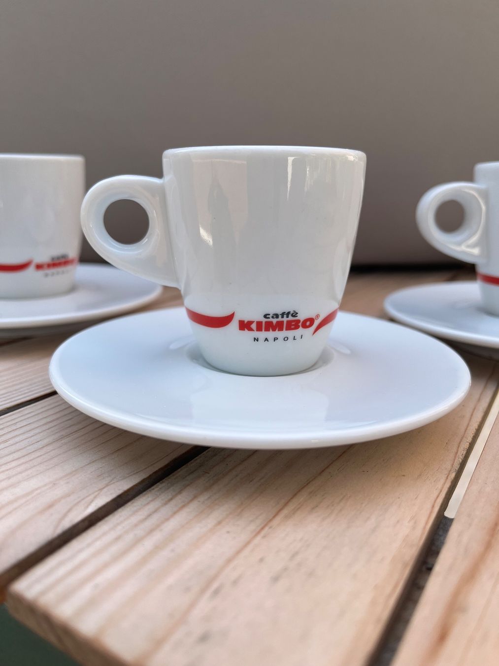Tassen: Espressotassen mit Unterteller Caffè Kimbo Napoli – Gebraucht aus Benken SG von micksim 1