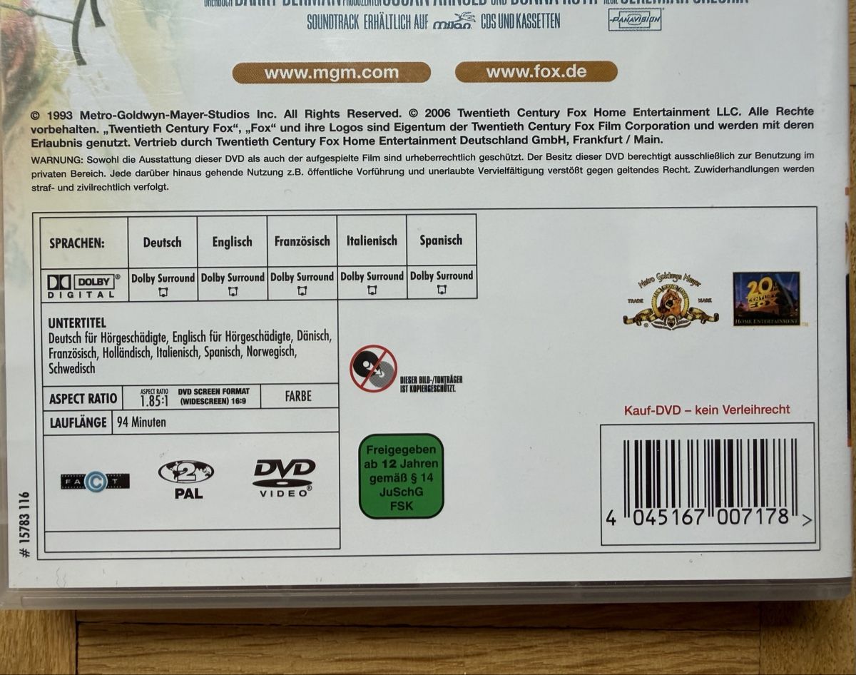 Tous les DVDs: DVD Benny & Joon – D'occasion à Allschwil par Ivyleaf 2