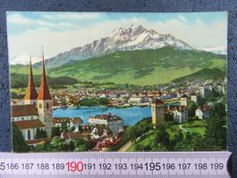 LUZERN MIT PILATUS GEL.N. DDR LU AK