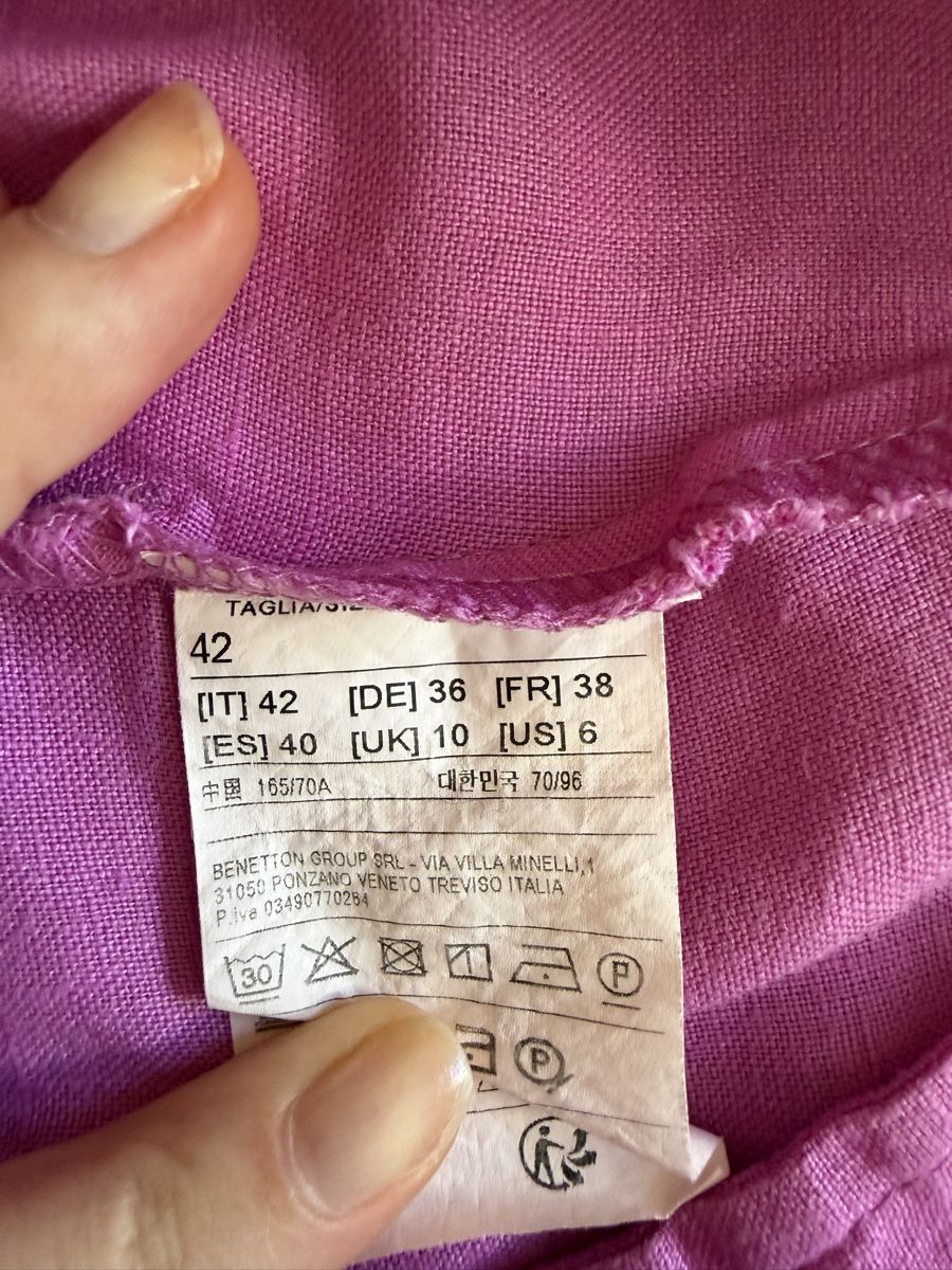 Benetton Pantalons: PINK LINEN SHORTS M – Neuf (Voir description) à Puplinge par yav_9r9f 4