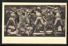 Ferdinand Hodler: Näfels, Soldaten in d