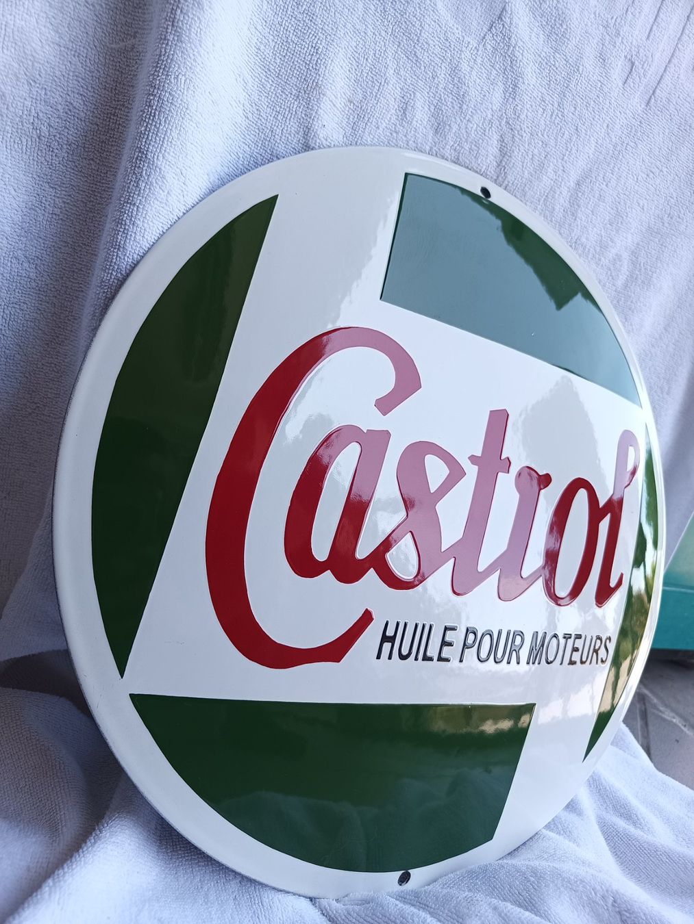 Castrol Insegne: Emailschild Castrol – Usato da Oberegg venduto da A-Z.Handel.Loehrer 1