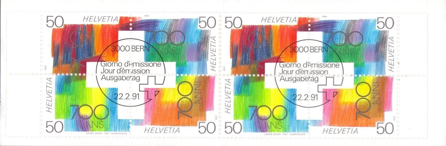 Tutti i francobolli: 1991 700J. Eidgenossen MH ES KW 25.- – Usato da Eggersriet venduto da stamp303 1