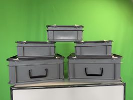 UTZ Kunststoffboxen Set grau mit Deckel gebraucht