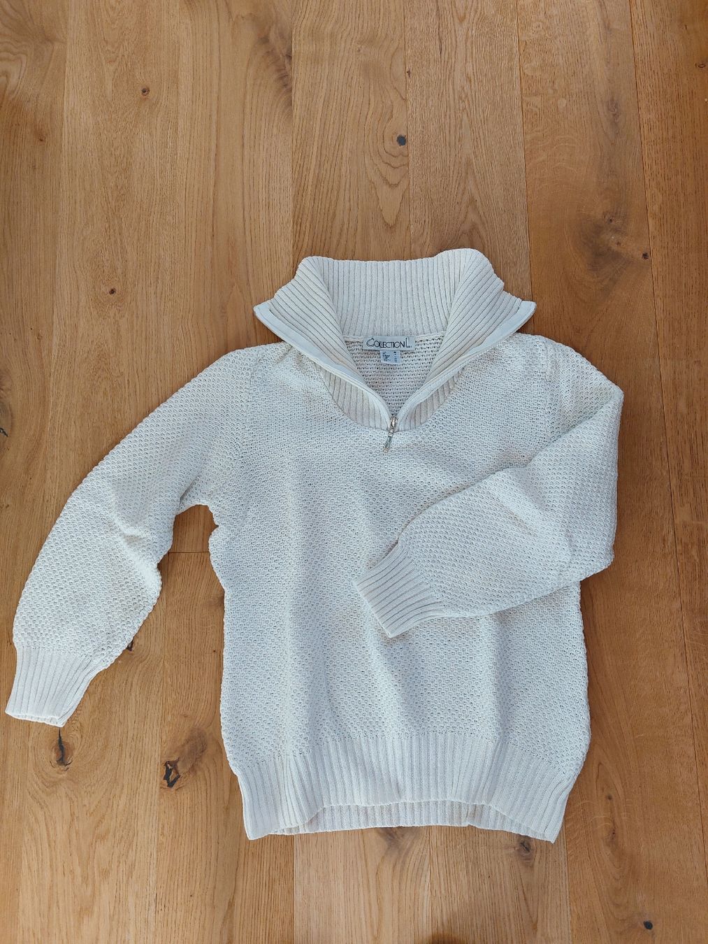 Pulls & Sweat-shirts: Strickpullover, wollweiss, Grösse 40 – D'occasion à Thun par tin_5pm6