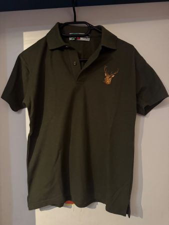 Neues Polohemd grün Hirsch-Stickerei Grösse S von Jimmy