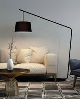 Lampadaire en métal noir Frandsen Lobby