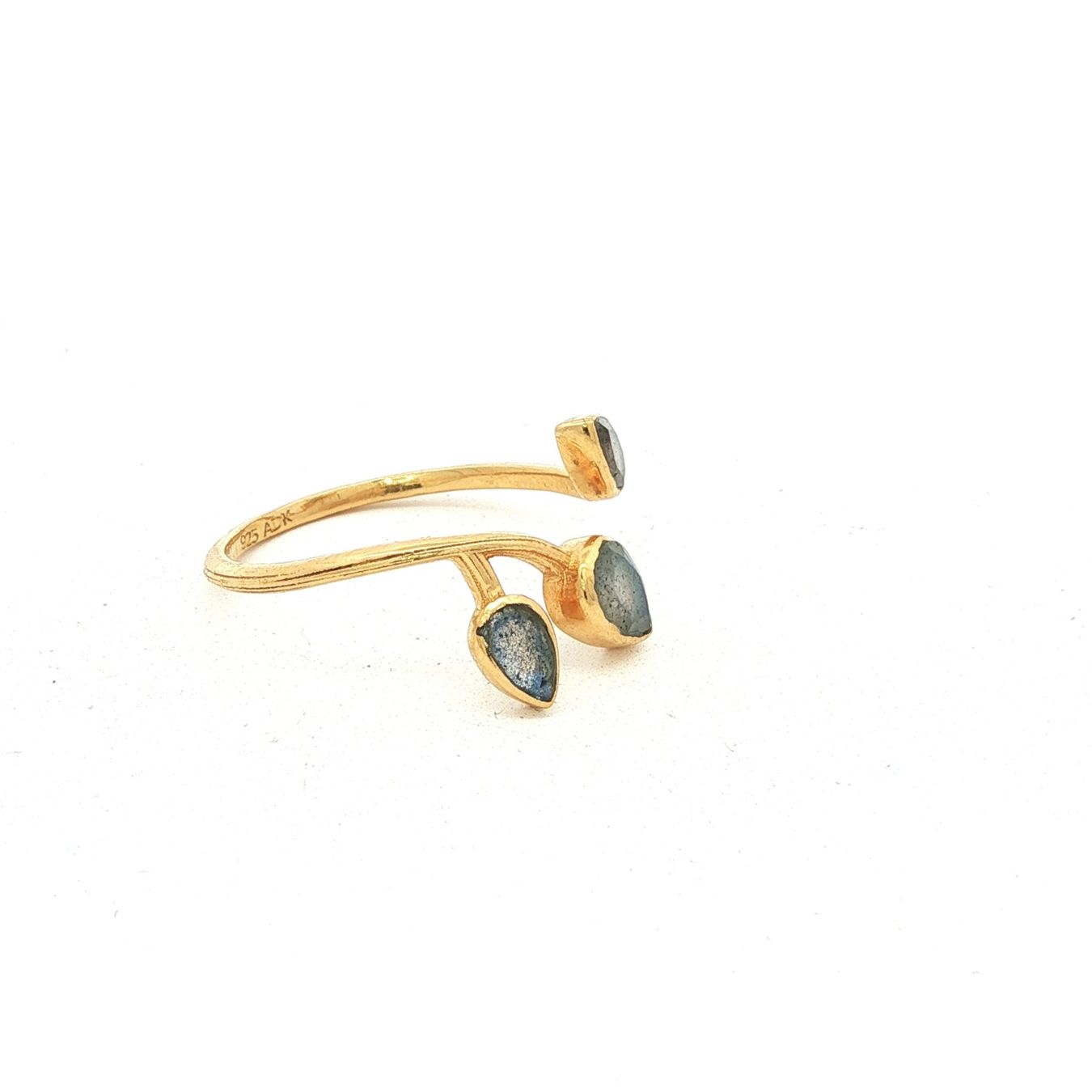 Olga Ribler Anelli: Unikate Silber Ring 925 mit Labradorit Grösse 55 – Nuovo (secondo la descrizione) da Luzern venduto da Schmuckoutlet 4