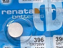 Renata Knopfzellen 396 SR726W Swiss Made, neu & OVP!