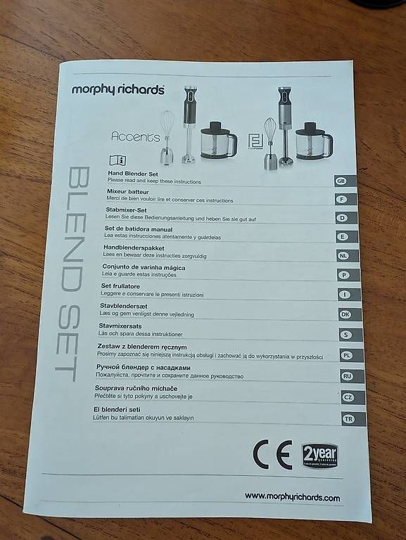 Küchengeräte: Morphy Richards Stabmixer-Set "Accents" – Gebraucht aus Zürich von McFlurry49 3