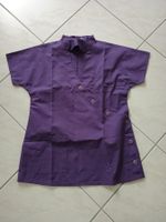 Clinic Dress Kasak mit Druckknopf violet Arbeitsschürze