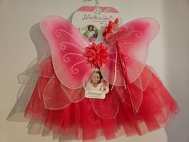 Neu - Kostüm - Fee pink 4-6 Jahre