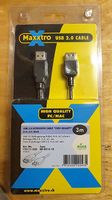 USB 2.0 Verlängerung 3m. Neu ungeöffnet.