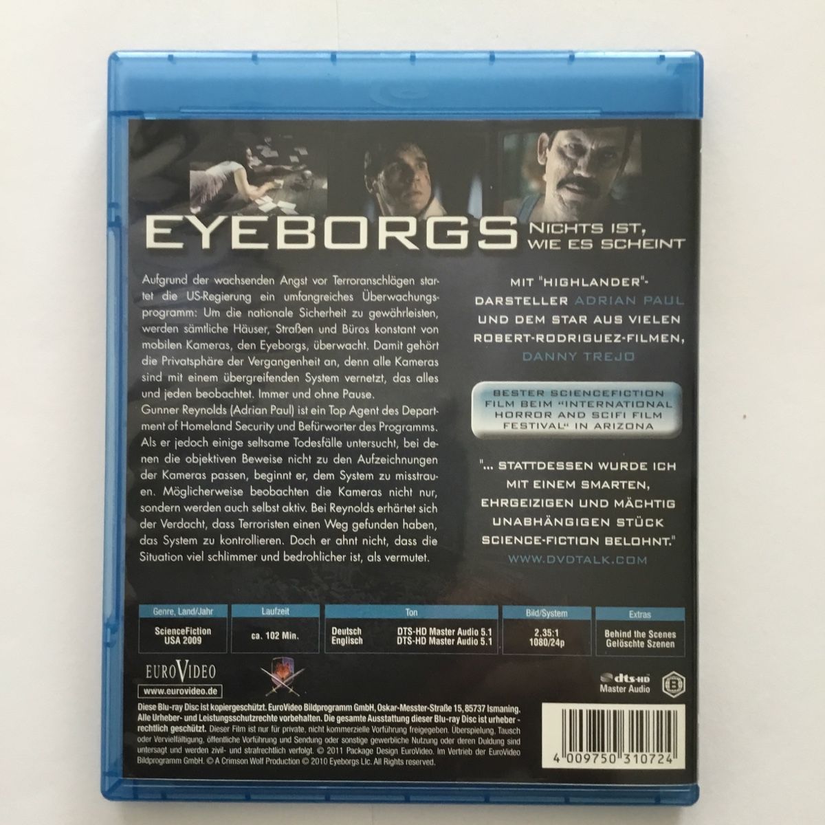 Alle DVDs: Eyeborgs - Blu Ray Neu Wertig  – Neu (gemäss Beschreibung) aus Blauen von berlingo65 1