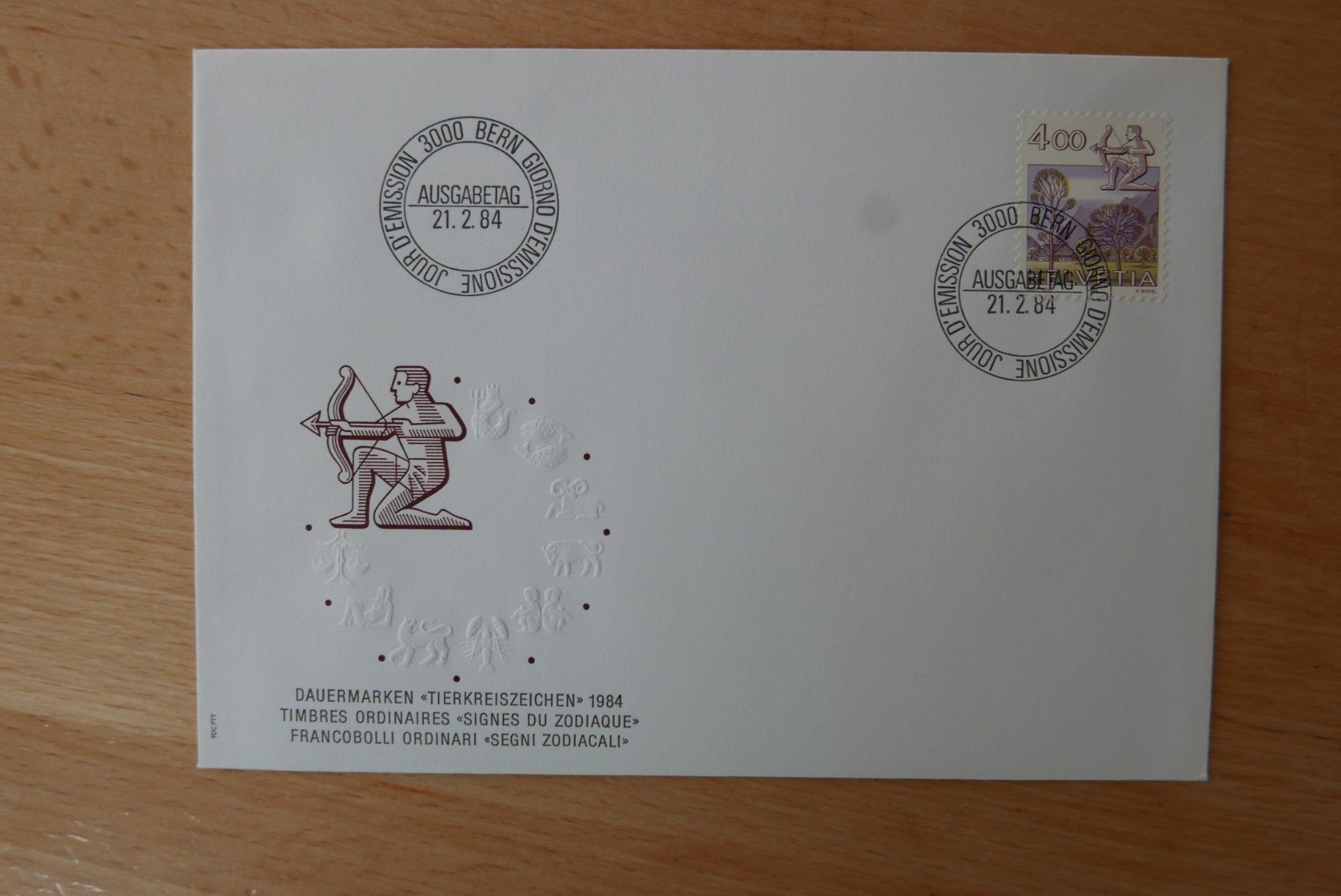 Tous les timbres: FDC  Ausgabe 21.2.1984 – D'occasion à Rotkreuz par nigal 1