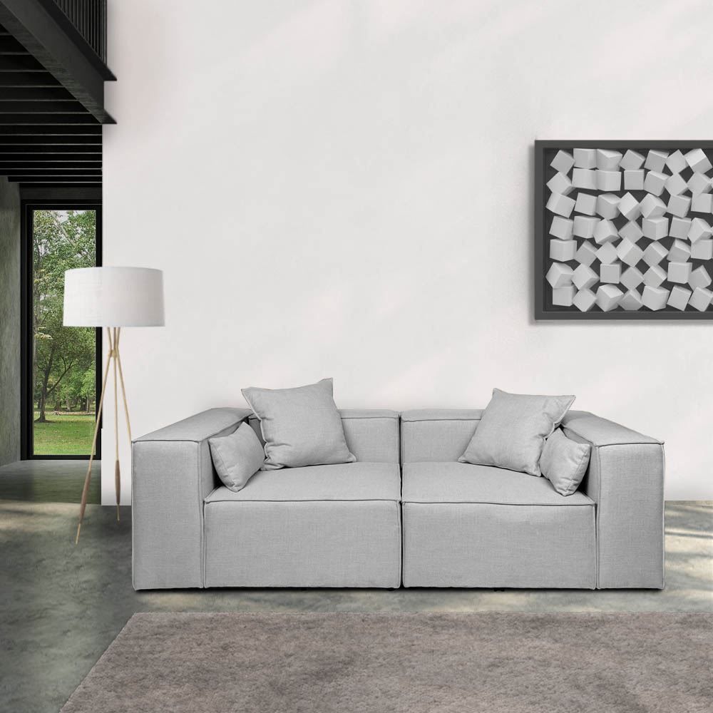 Divani: 20411 - Modulares Sofa VANES S - hellgrau Couch – Nuovo e nell'imballaggio originale da Wallenwil venduto da toesstal-vertrieb