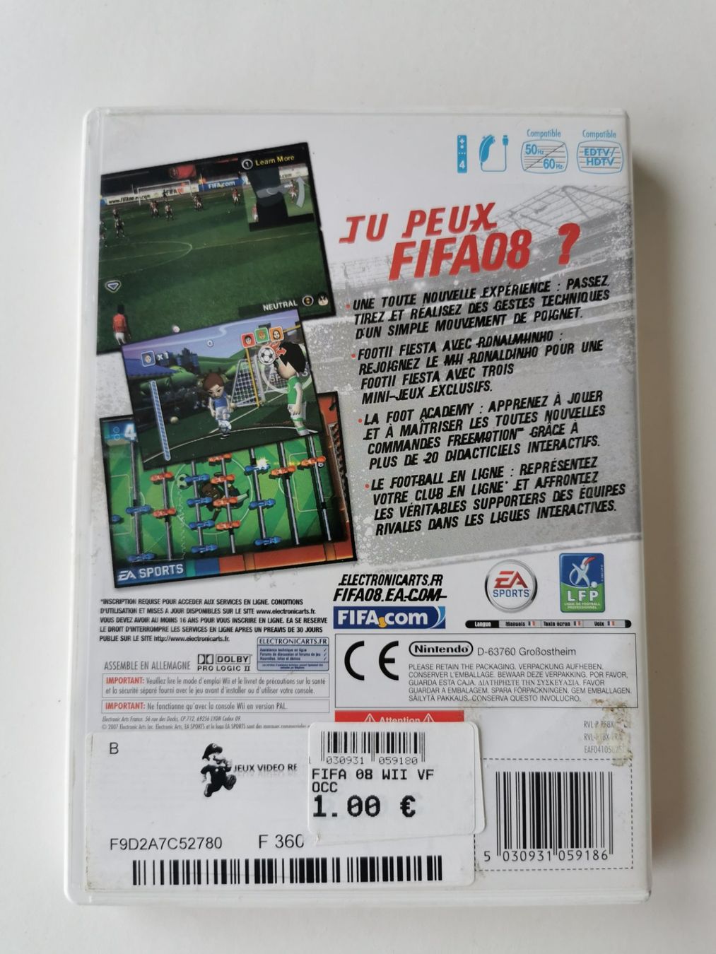 Nintendo Giochi: Wii - FIFA 08 – Usato da Lenzburg venduto da eyworld 2