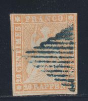 Strubel 25 B mit schwarz-blauer Raute / signiert