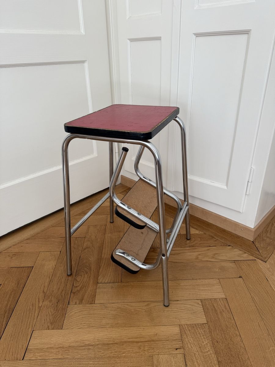 Sgabelli: Klapptritt Hocker verchromt – Usato da Bern venduto da mutz147 1