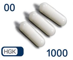 Leerkapsel 1000 Hartgelatine HGK Weiss00