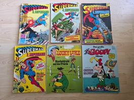 Comic Konvolut Superman Lucky Luke Goofy gebraucht