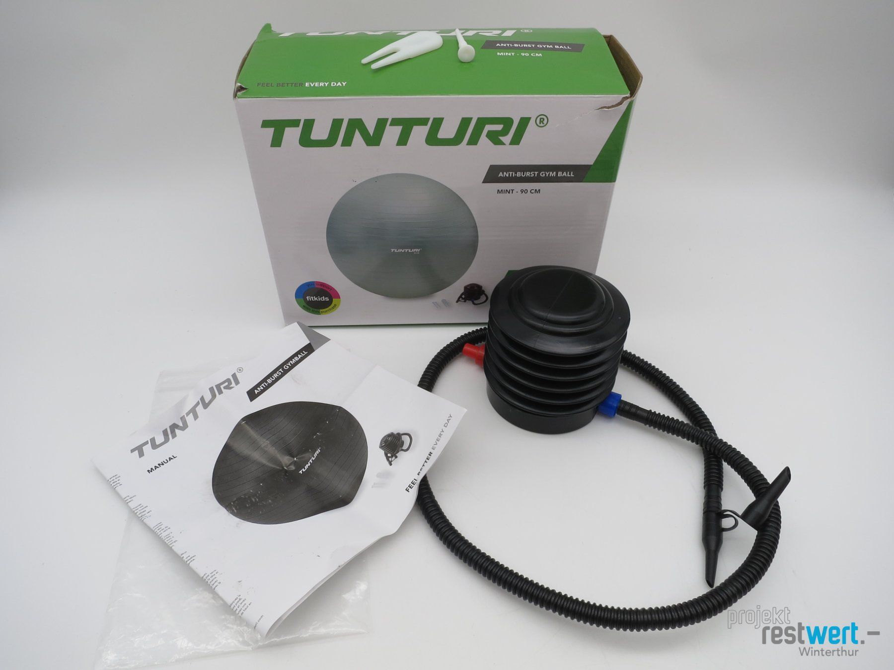 Tunturi Bälle: TUNTURI Gymnastikball 90 cm – Neu (gemäss Beschreibung) aus Winterthur von Restwert_Winterthur 1