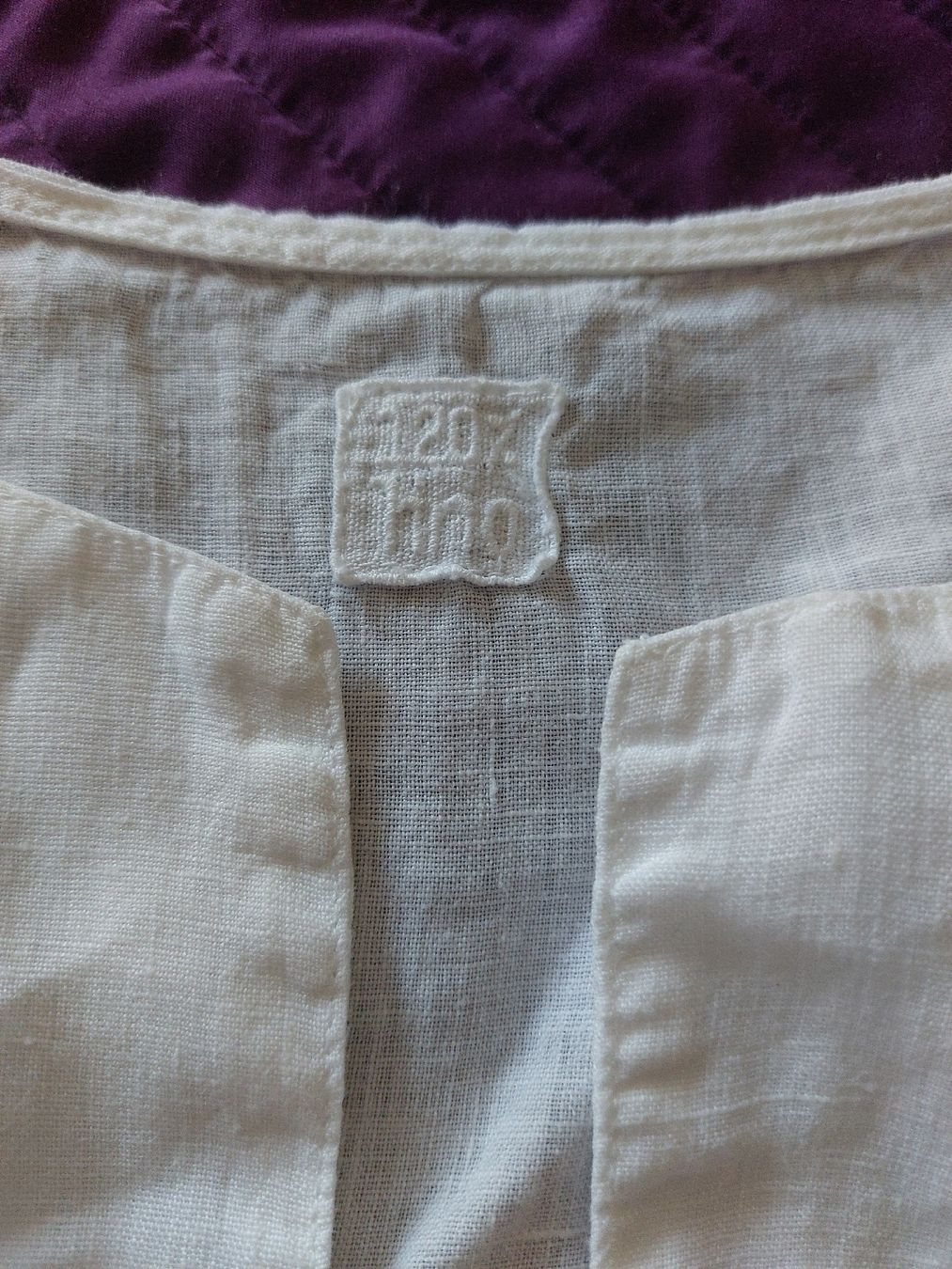 Vestiti: Wunderschönes 120% Lino Kleid weiss Gr. S  – Usato da Thun venduto da Alexanna 4