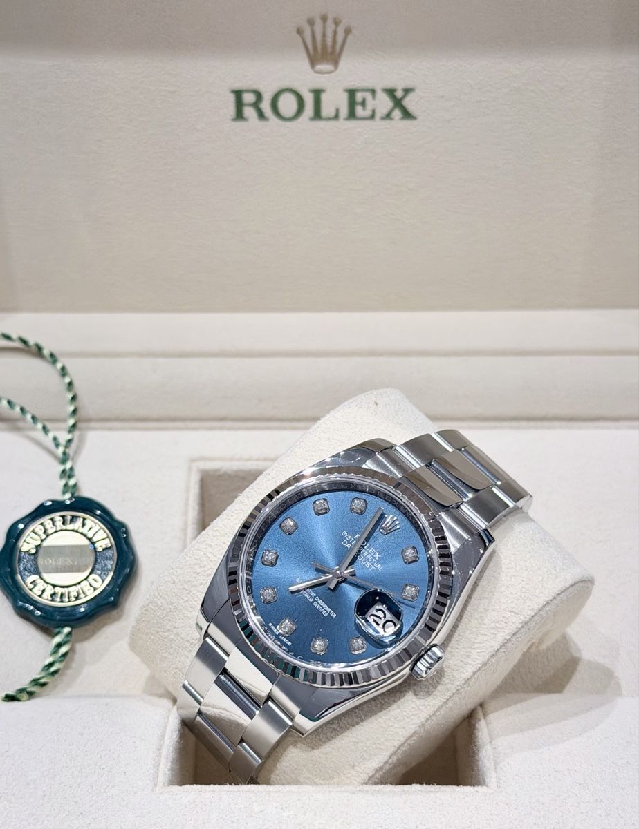 Rolex Orologi: Rolex Datejust 36 Blue Diamonds – Usato da Zürich venduto da WATCHROOM 2