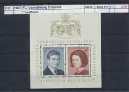 1967 FL, "Vermählung Erbprinz" - Block, ** postfrisch