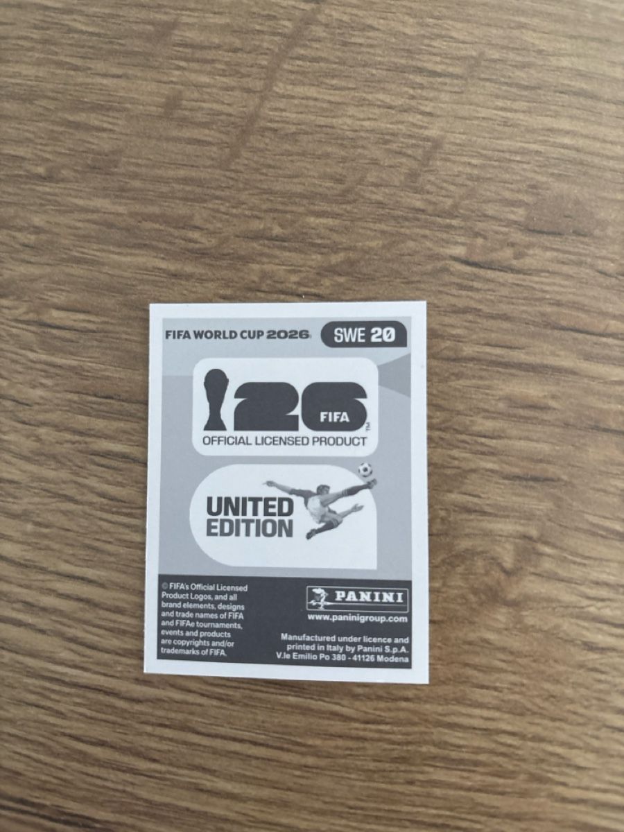 Panini Cartes à collectionner: Panini Fifa WM 2026, SWE20 – Neuf (Voir description) à Niederwil AG par pat_l6fn 1