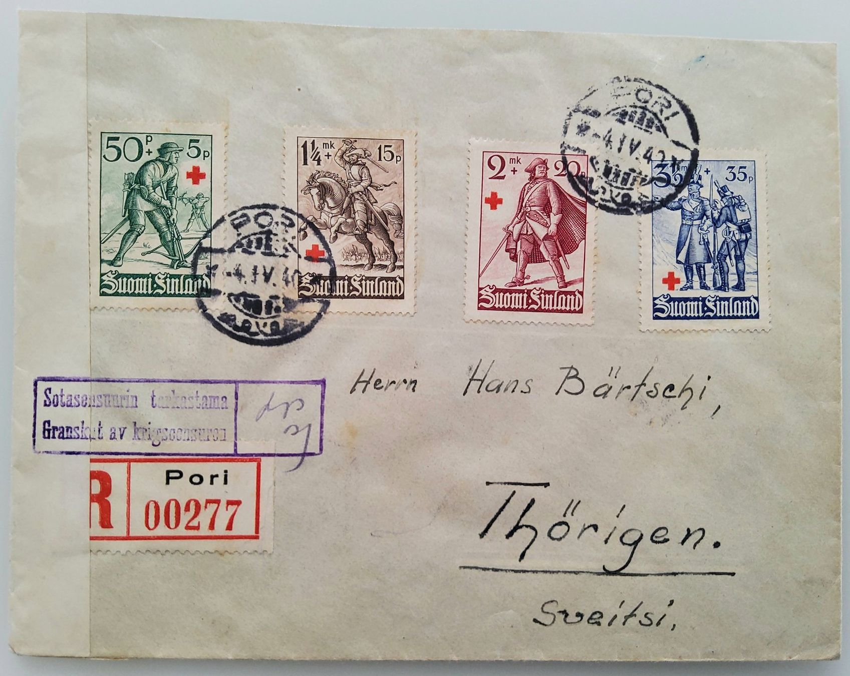 Tutti i francobolli: Finnland Rotes Kreuz 1940, FDC – Usato da Buchrain venduto da mue_kru
